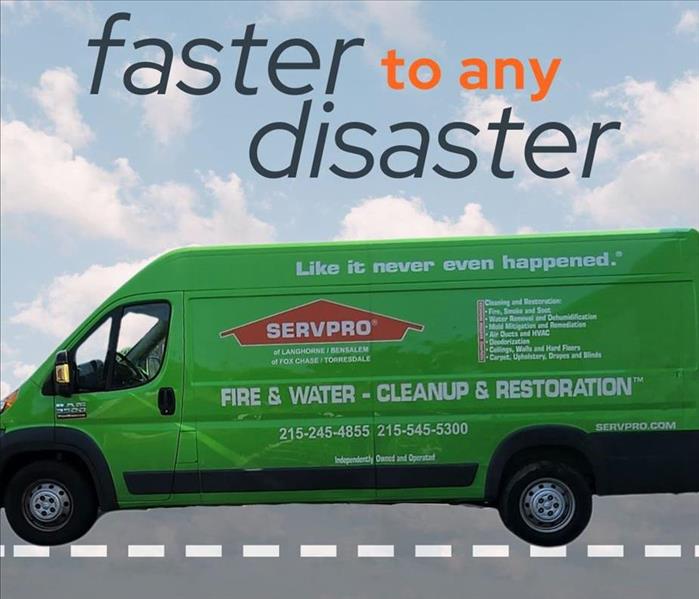 SERVPRO van driving 